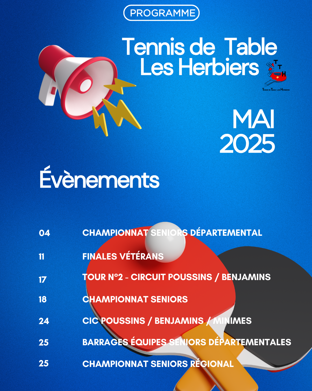 AGENDA DU MOIS - TTH 